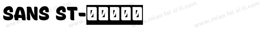 SANS ST字体转换